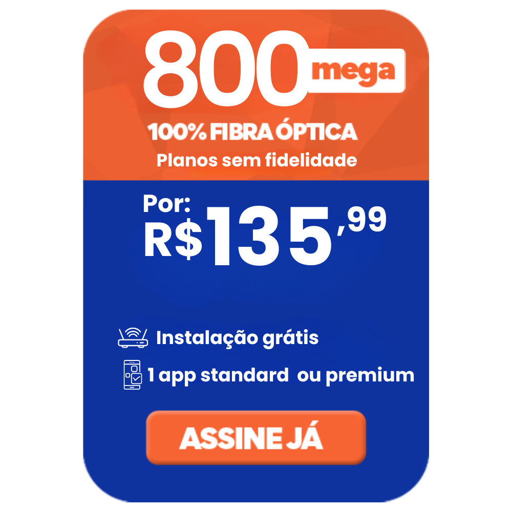 Plano 800 Mega Fidelidade